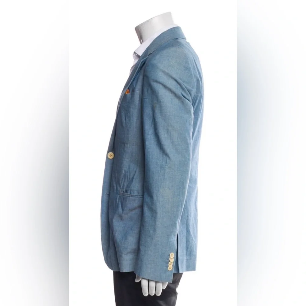 Shipley & Halmos Men's Blue Blazer (US 40, L) - Picture 4 of 4